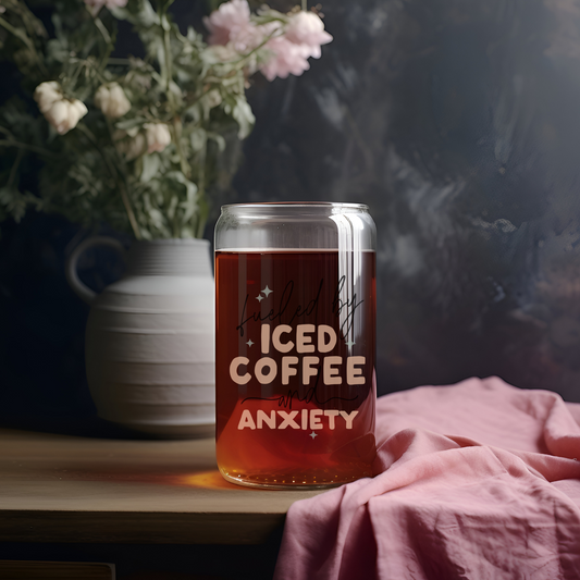 ICED COFFEE  ~  16oz Glass cup