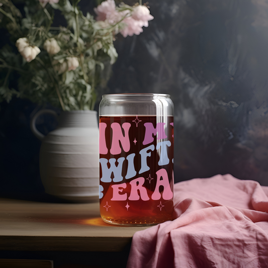 'SWIFTIE ERA' ~ Glass cup (Full wrap range)