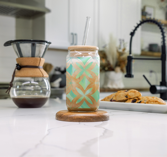 MEASINA COLLECTION - MOANA ~ 16oz Glass cup