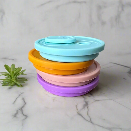 Silicone glass cup lids