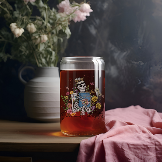 'ONE MORE CHAPTER' ~ 16oz Glass cup